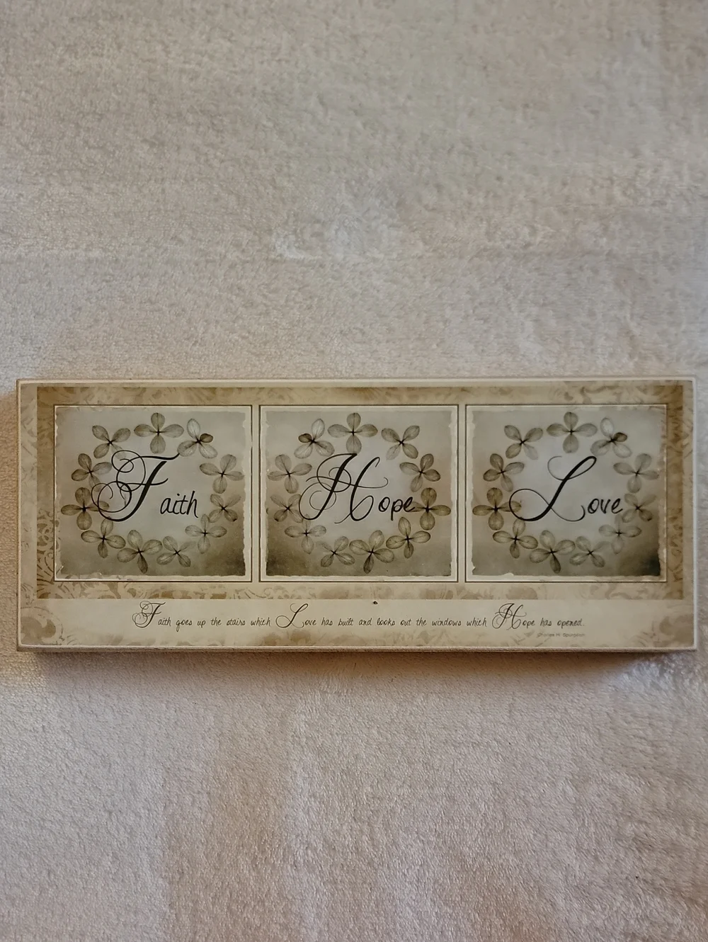 Decorative Wall Plaques - Beige